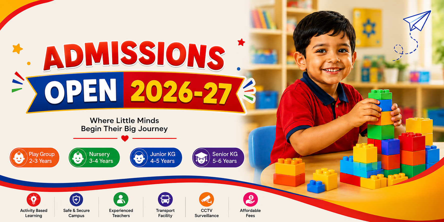 Happy children learning